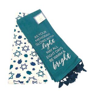 Hanukkah Cotton Dishtowels (Set/2)